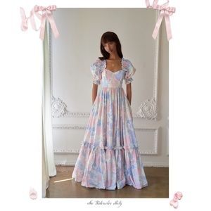 Selkie Watercolor Ritz Gown - Size Large